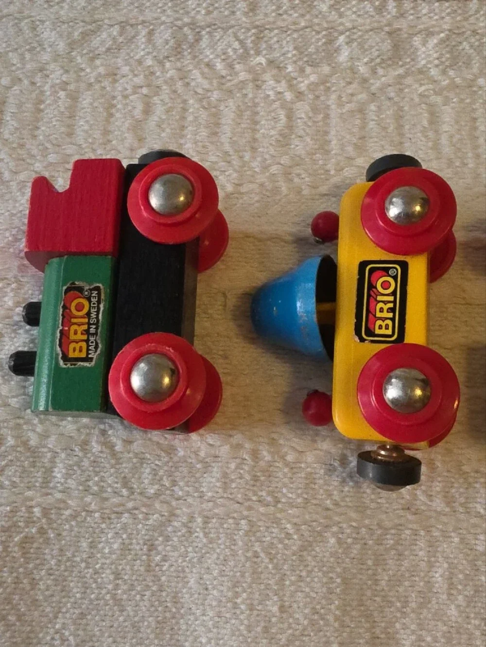 Vintage BRIO Wooden Toy Trains From The 1970s And 1980s